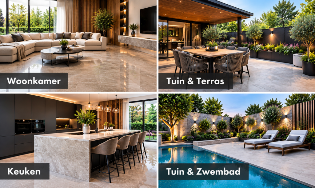 Luxe vloer- en wandtegels voor woonkamer, keuken, tuin, terras en zwembad – TegelOutlet XL Zaandam